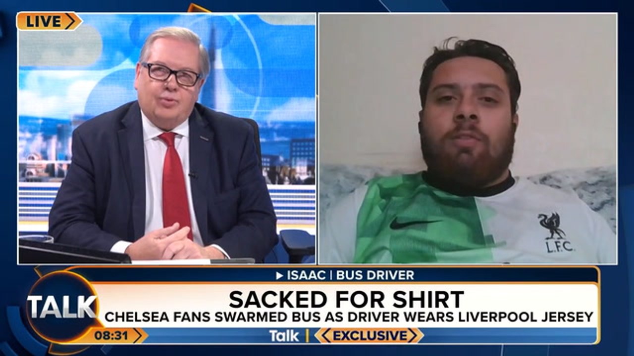 London bus driver is sacked after sparking chaotic scenes by driving past Chelsea fans in Liverpool shirt