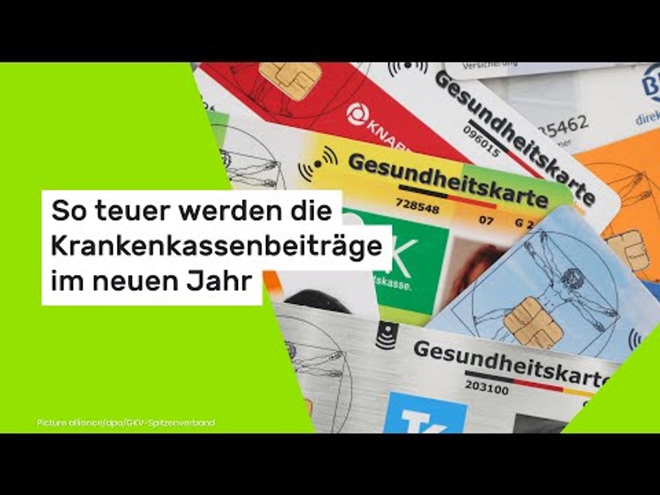 So teuer werden die Krankenkassenbeiträge im neuen Jahr