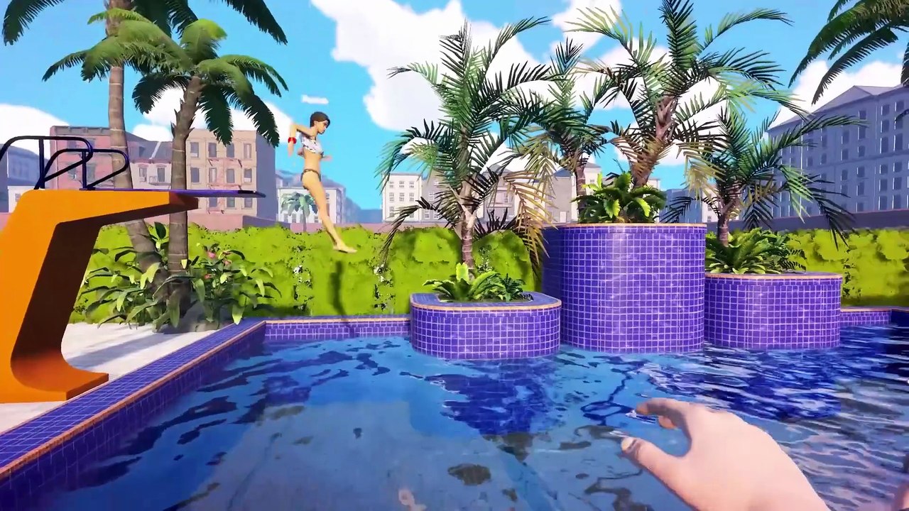 Im Waterpark Simulator auf Steam könnt ihr eure Besucher mit riesigen Wasserrutschen begeistern oder in Gefahr bringen