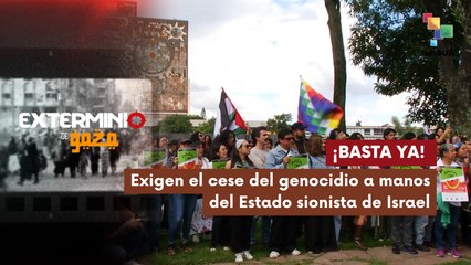 Mexicanos marchan para exigir el rompimiento de relaciones diplomáticas con el Estado Sionista de Israel