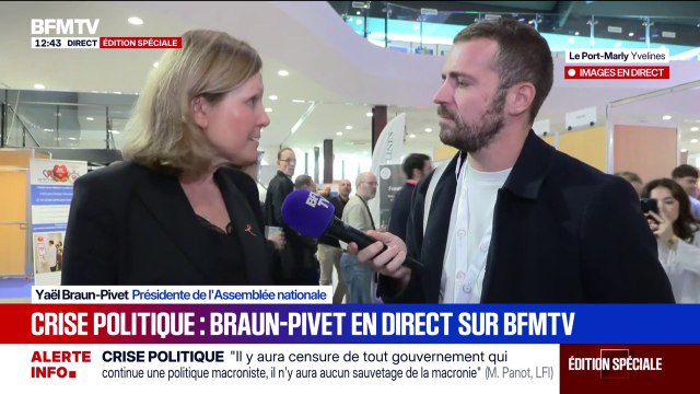 Yaël Braun-Pivet, présidente de l'Assemblée nationale: Ce qui est important pour sortir de la crise, c'est qu'on trouve un accord sur les grandes lignes d'un budget