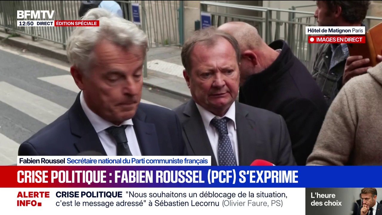 "Nous avons redit à Sébastien Lecornu que l'abrogation de la réforme des retraites soit soumise au vote des parlementaires", déclare Fabien Roussel
