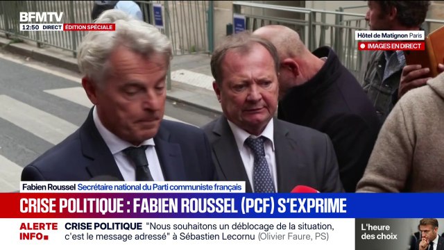 Nous avons redit à Sébastien Lecornu que l'abrogation de la réforme des retraites soit soumise au vote des parlementaires , déclare Fabien Roussel