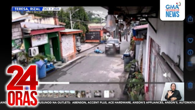15-anyos na rider, sugatan nang banggain ng kotseng nasagi ng kaniyang motorsiklo; lisensya ng nambundol, pinapakansela ng DOTr | 24 Oras
