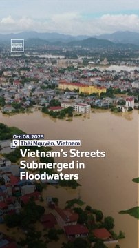 Vietnam’s Streets Submerged in Floodwaters
