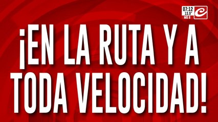 Se robaron mercadería de un camión... ¡mientras transitaba a toda velocidad por la ruta!
