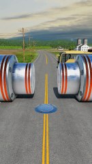 Mix Colour City Buses & Cargo Truck vs Bollards crash #shorts #beamngdrive #bus