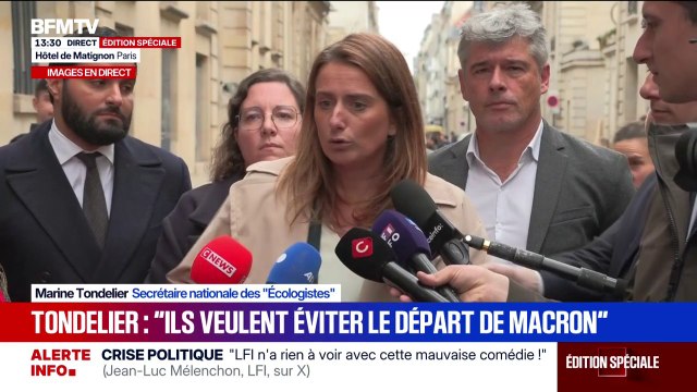 Consultations menées par Sébastien Lecornu: Il veut tout faire pour éviter une dissolution , affirme Marine Tondelier