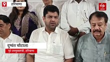 दुष्यंत चौटाला का हरियाणा सरकार पर अटैक, बोले- "प्रदेश के बदमाश नायब, मुख्यमंत्री गायब, यहां आम आदमी नहीं, शराब ठेकों को मिल रही सुरक्षा"