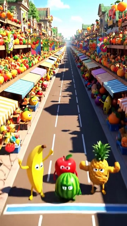 🍉💥 Watermelon Explosion Race | The Funniest Fruit Race Ever! 😂🔥