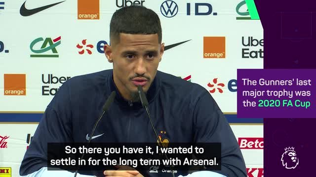 The trophies will come quickly at Arsenal: Saliba