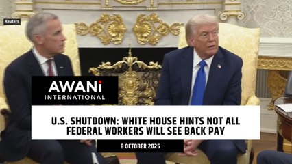 White House hints not all federal workers to see back pay amid shutdown