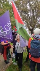 Pro-Palestine protest outside Lockheed Martin in Havant