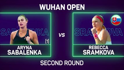 Sabalenka survives early scare to win Wuhan opener