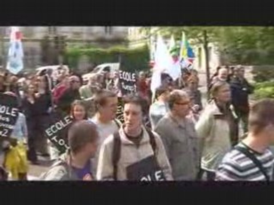 manif profs etudiants dijon mai 2008