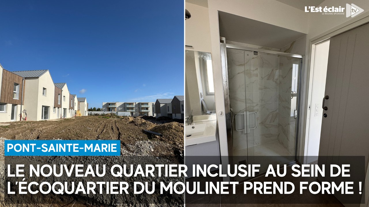 Le nouveau quartier à l'écoquartier du Moulinet de Pont-Sainte-Marie prend forme