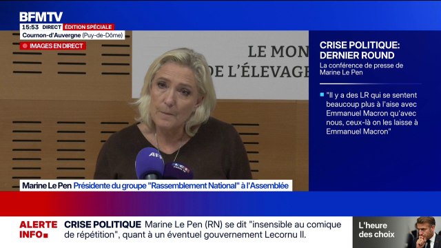 Marine Le Pen: Ça me convient très bien si la réforme des retraites est suspendue