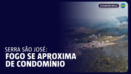 Incêndio na Serra de São José assusta moradores de São João del Rei