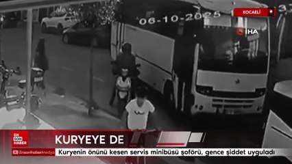 Kocaeli'de trafik magandası kuryeye dehşeti yaşattı
