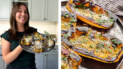 Garlic Butter Delicata Squash Recipe