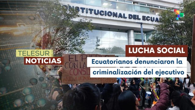 Ecuatorianos rechazan medidas neoliberales del gobierno de Daniel Noboa