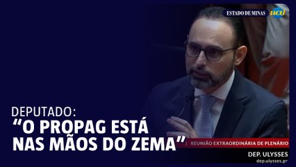 Adesão ao Propag passa a estar nas mãos do governo Zema, diz deputado