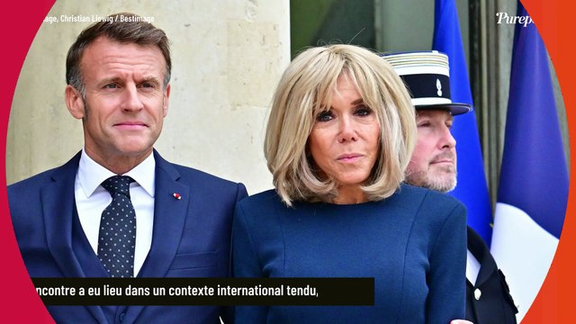Emmanuel et Brigitte Macron : le couple présidentiel a accueilli le prince Hussein ben Abdallah et son épouse Rajwa de Jordanie, la vidéo dévoilée
