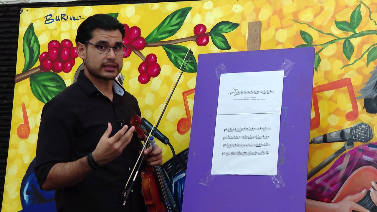 Violín - Standige Bewegung in A-Dur