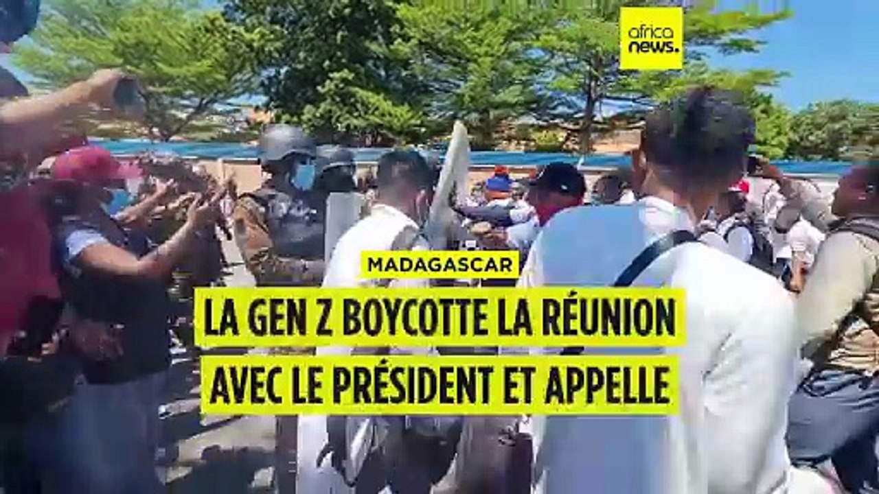 Madagascar : la GEN Z boycotte la réunion avec le président et appelle à la grève générale