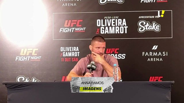 Matheusz Gamrot analisa luta contra Charles do Bronxs no media day do UFC.