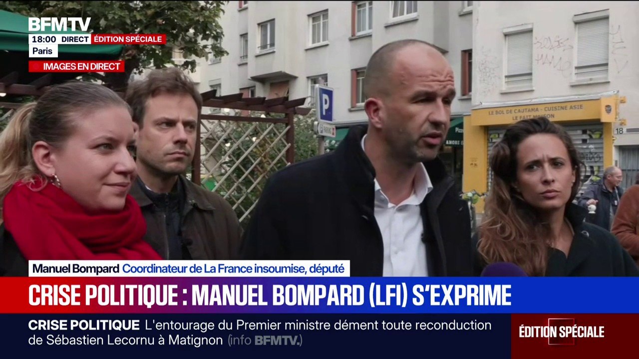 LFI censurera "tout gouvernement de grande coalition", déclare Manuel Bompard, coordinateur de LFI