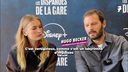 Hugo Becker et Camille Razat pour "Les Disparus de la Gare" sur Disney +
