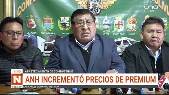 CONFEDERACIÓN DE CHOFERES RECHAZAN LA SUBIDA DE PRECIO DEL COMBUSTIBLE