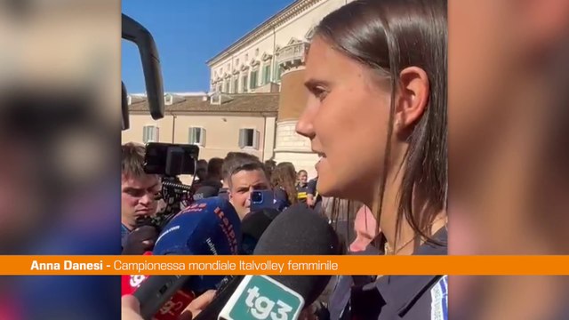 Azzurri del volley campioni del mondo al Quirinale,Danesi Orgogliosi