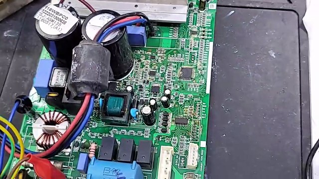 Dawlance PEL Orient Kenwood Changhong Ruba Singer Dc inverter ac F1 E5 error code outdoor pcb #528