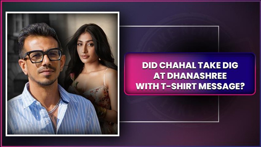 Did Yuzvendra Chahal Wear 'It's Not Your Time To Rise...' T-Shirt To Take Dig At Dhanashree Verma?