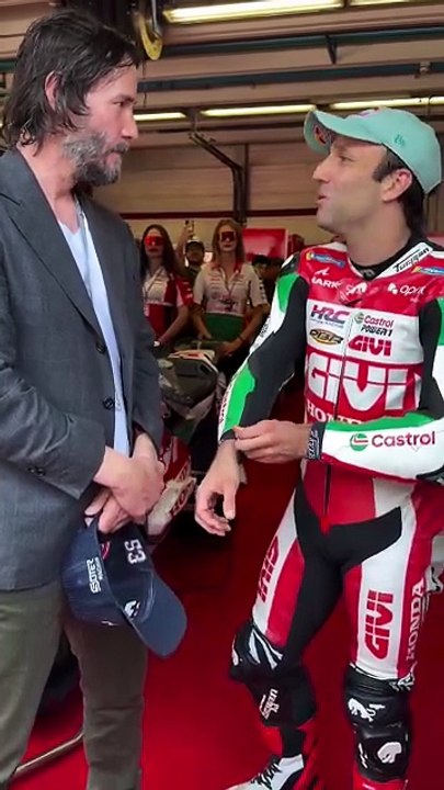 Keanu Reeves In MotoGP.