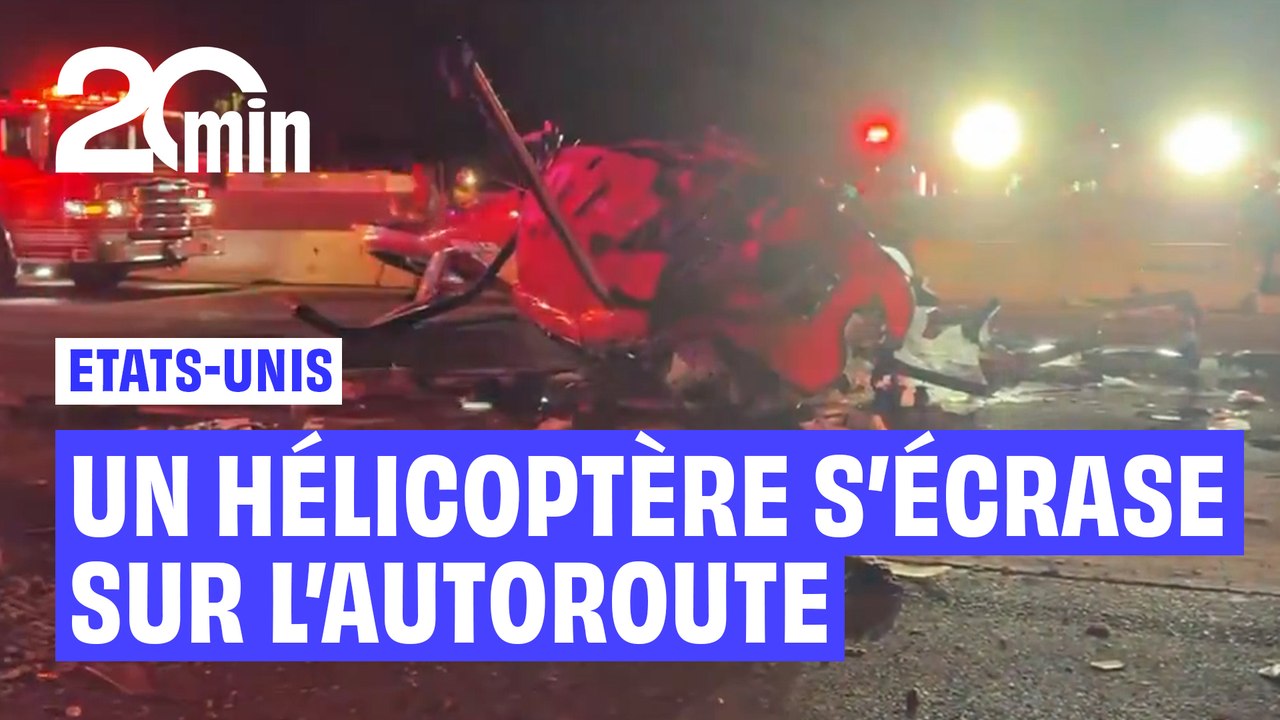 Etats-Unis : Un hélicoptère s'écrase sur l'autoroute
