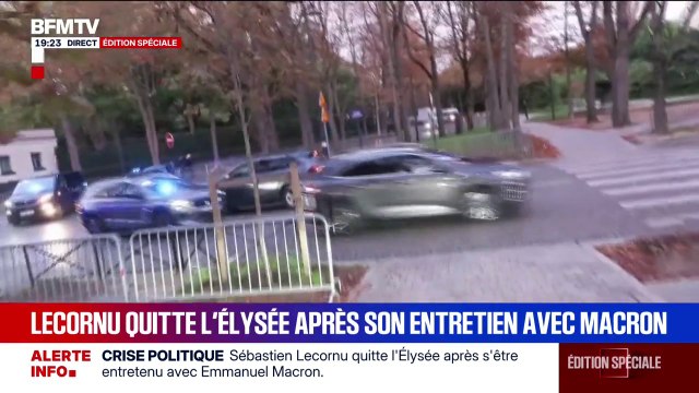 Crise politique: Sébastien Lecornu quitte l'Élysée après son entretien avec Emmanuel Macron