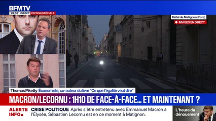"Un bloc de la raison qui gouverne en se souciant ni des gens à sa gauche, ni des gens à sa droite, c'est ça qui nous mène dans le mur", estime Thomas Piketty, économiste