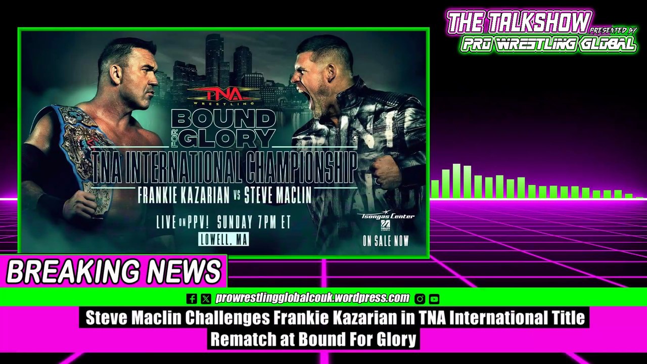 Steve Maclin Challenges Frankie Kazarian in TNA International Title Rematch at Bound For Glory