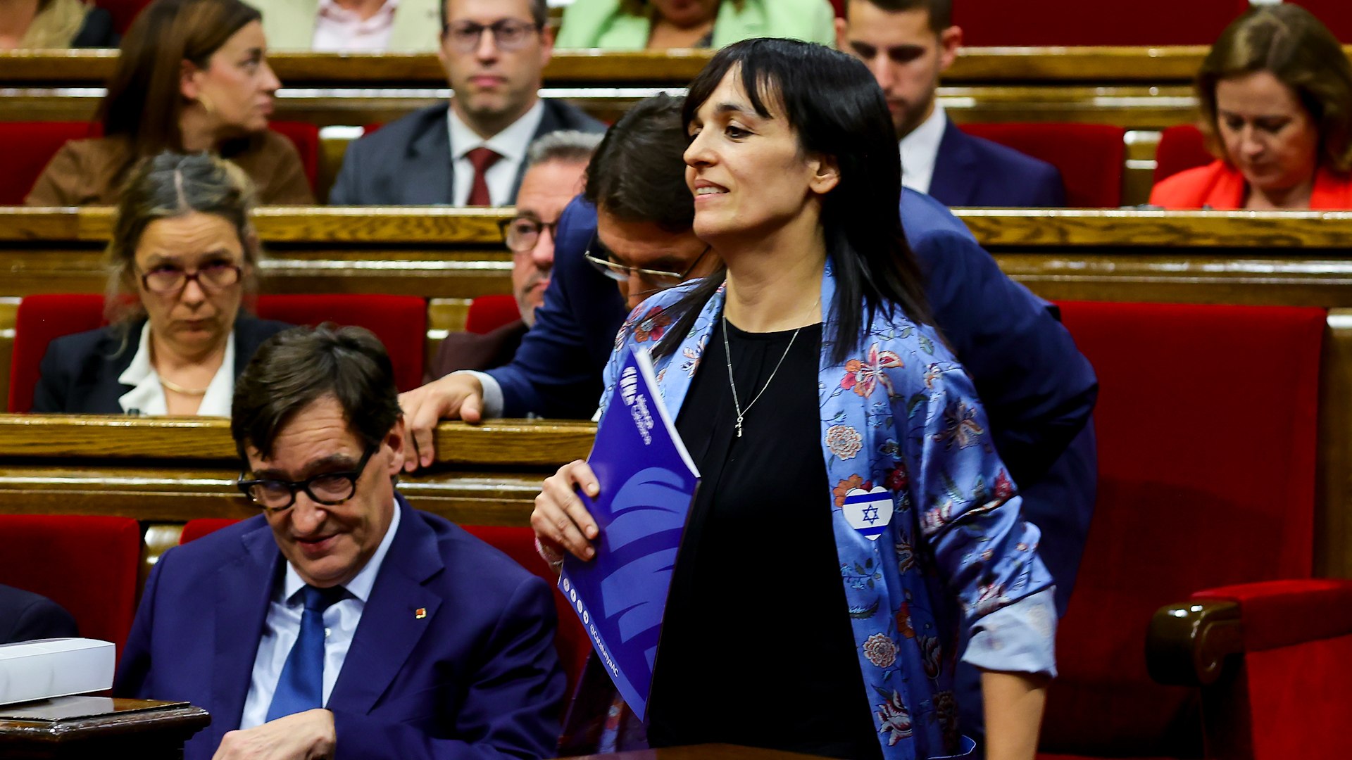 Salvador Illa y Sílvia Orriols mantienen un rifirrafe en torno a Palestina, Israel y Gaza