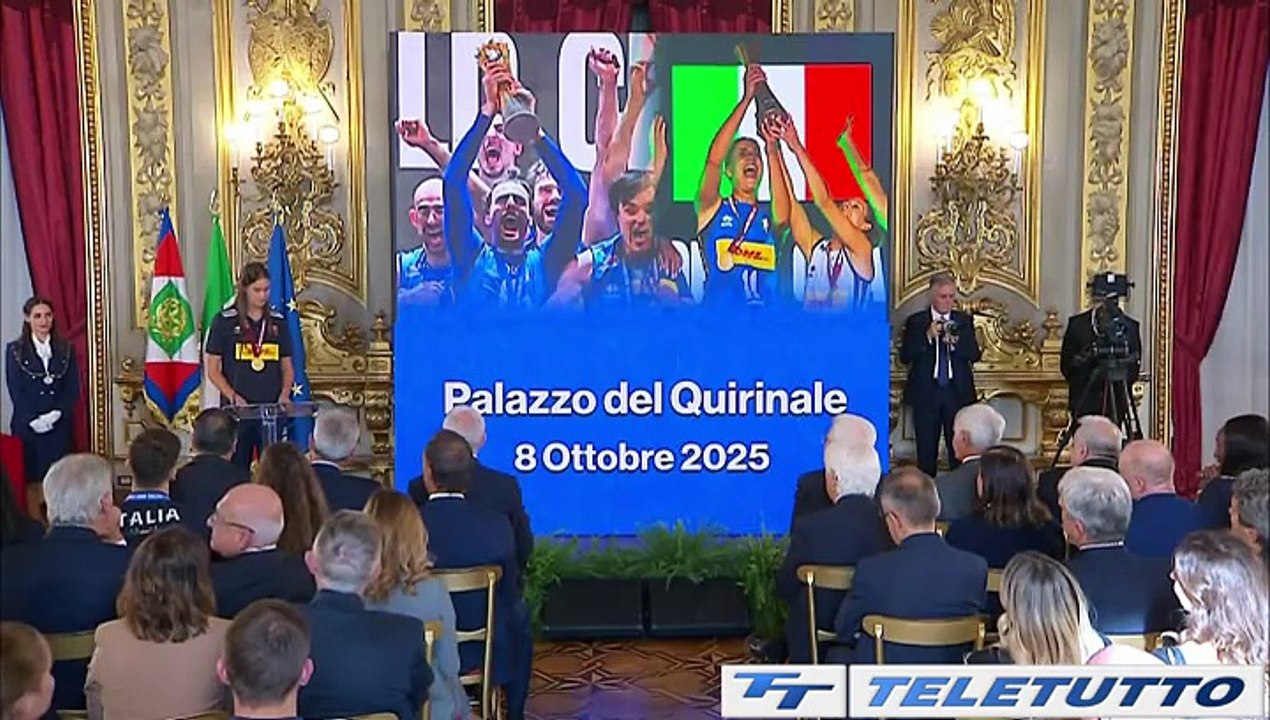 Video News - Danesi e l'Italvolley al Quirinale dal presidente Mattarella
