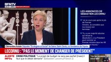 "Le Premier ministre démissionnaire remissionné a meublé pour combler le silence assourdissant du président", assure Clémentine Autain, députée Écologiste et Social de Seine-Saint-Denis
