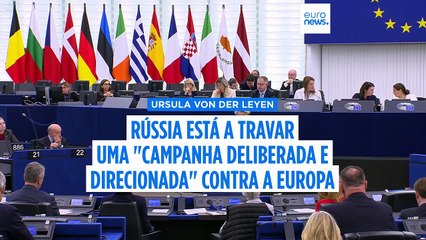 Rússia está a levar a cabo "campanha de zona cinzenta" contra a Europa, adverte von der Leyen