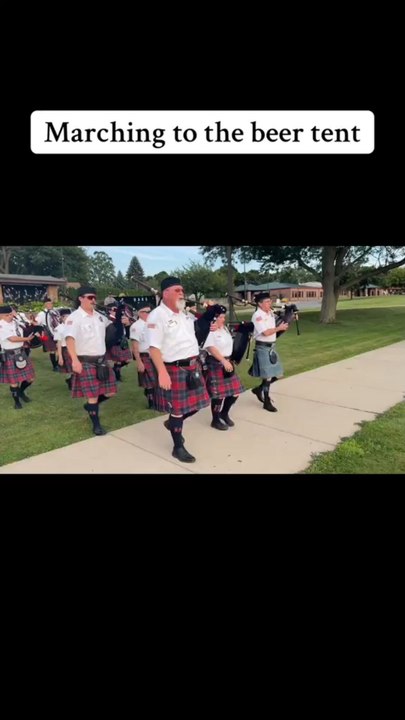 The epic decision to march to the beer tent after the parade 😂