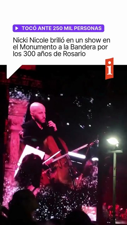 🎶 Nicki Nicole hizo vibrar la noche de Rosario ante 250 mil personas