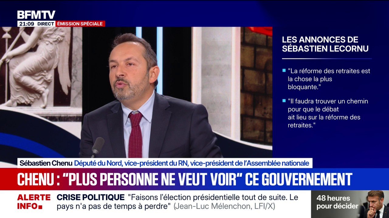 "C'est fait pour gagner du temps": Sébastien Chenu (RN) ne croit pas à l'ouverture du débat sur les retraites annoncée par Sébastien Lecornu