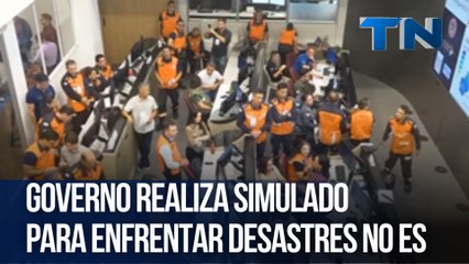 Governo realiza simulado para enfrentar desastres no ES
