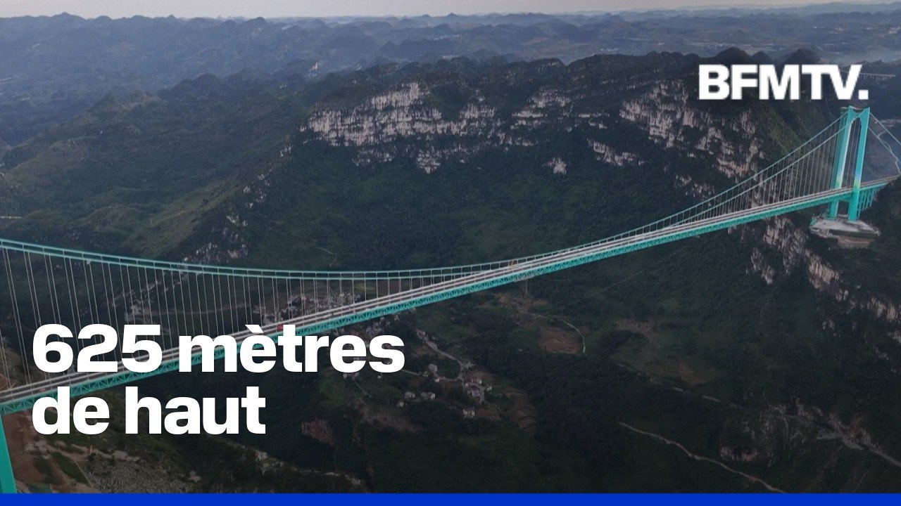 En Chine, vous pouvez sauter à l'élastique depuis le pont le plus haut du monde